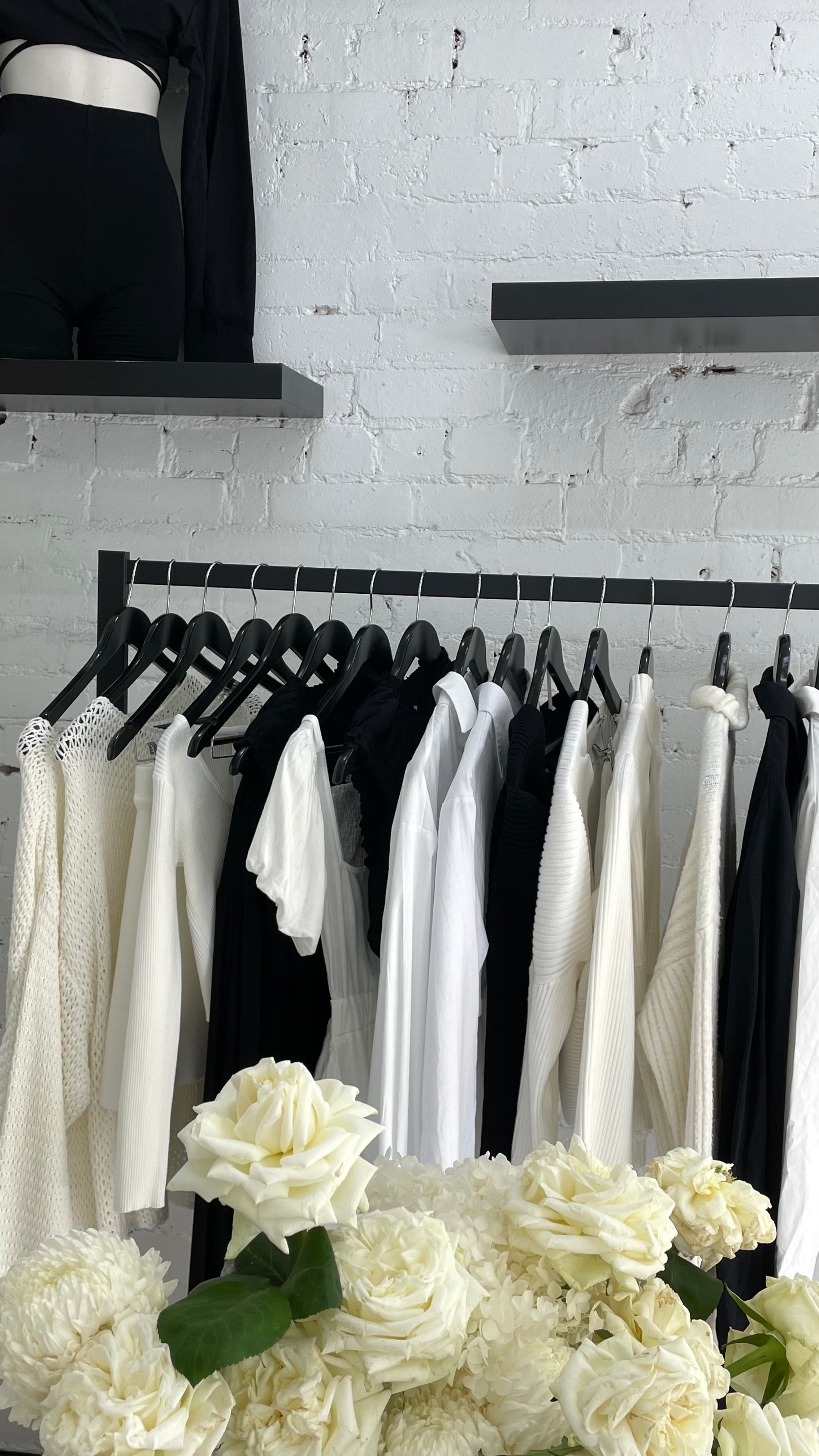 black and white store dresses